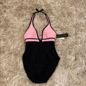 NWT La Blanca halter neck one-piece swimsuit
